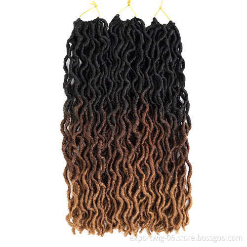 synthetic hair 18inch industries braid goddess dreadlocks faux locs crochet twist braids hair extension installer locs natural